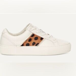 UGG Australia Dinale Cheetah Print Sneakers Leather Women Size 7.5